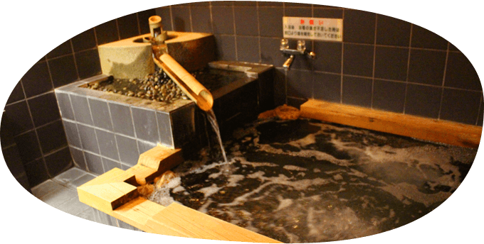 ヒバ入りのジャグジー風呂